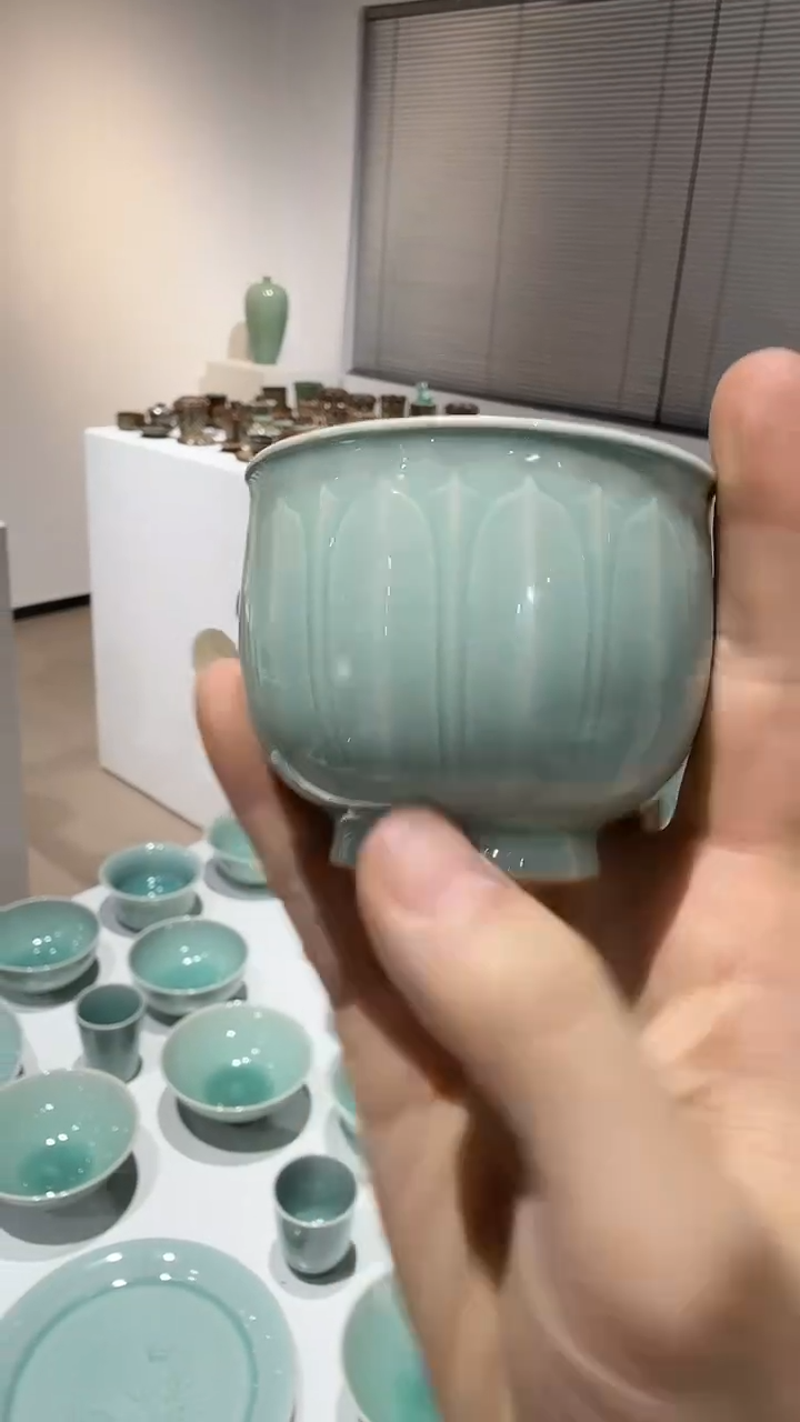 青瓷手工茶器包邮