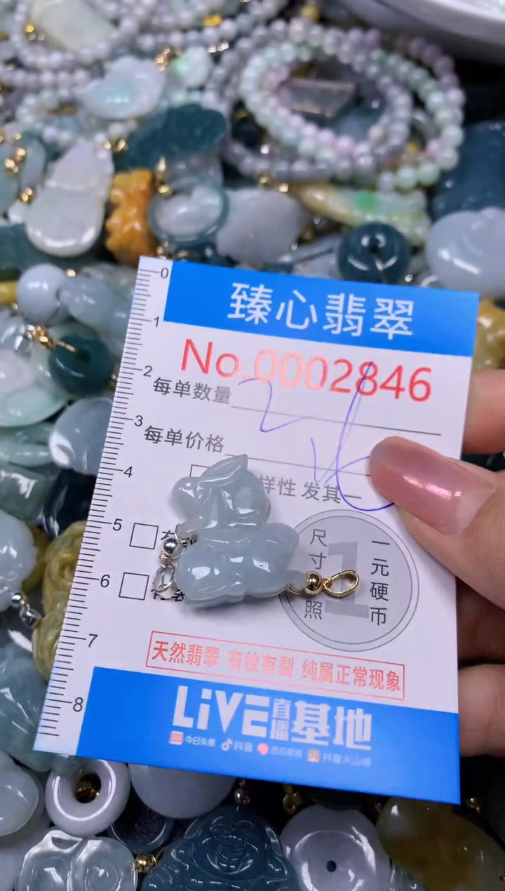 【闪购商品】翡翠颈饰未镶嵌含绳0002846