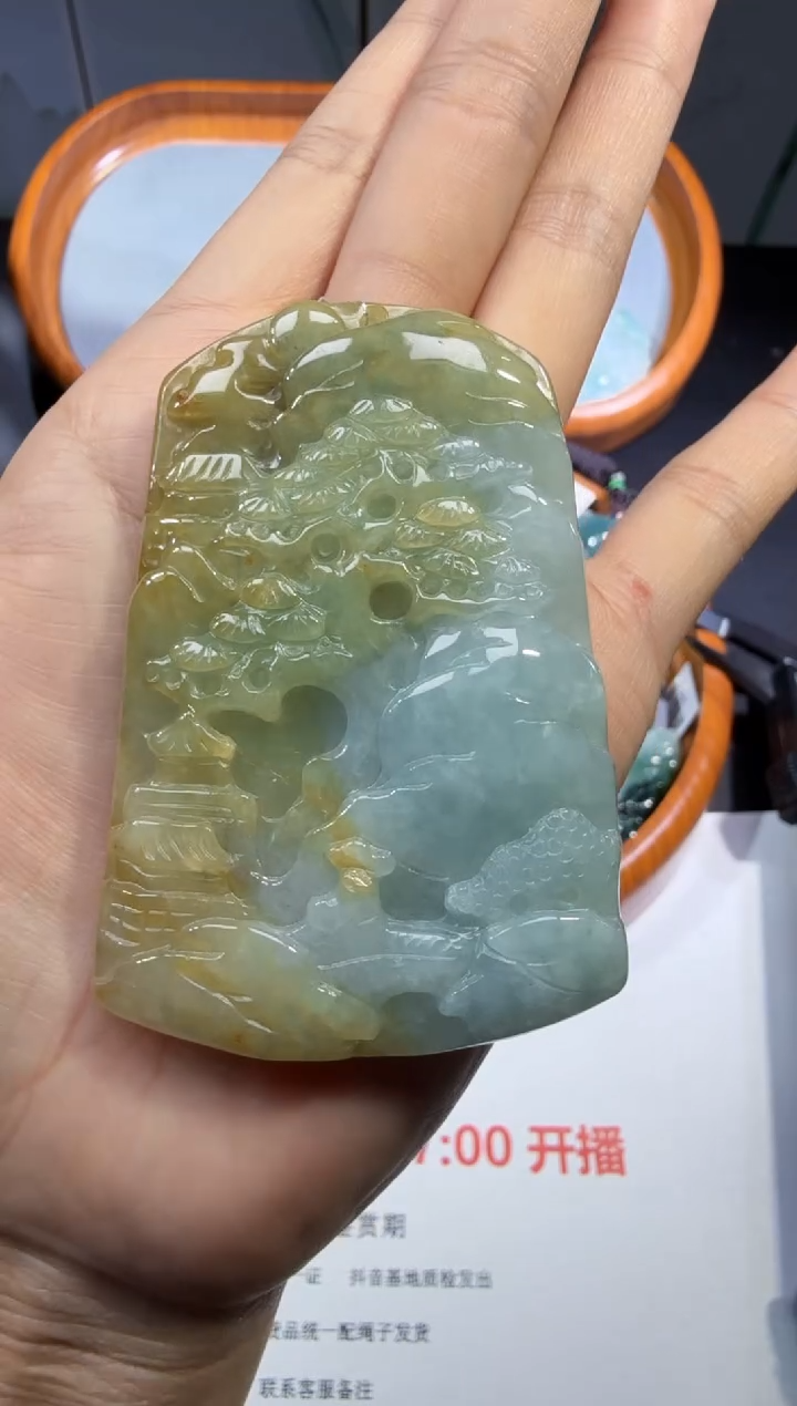 翡翠未镶嵌颈饰195.。。。。
