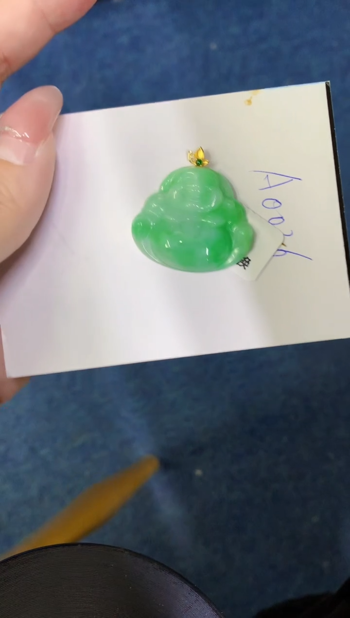 【闪购商品】翡翠颈饰18K金镶嵌000000000000