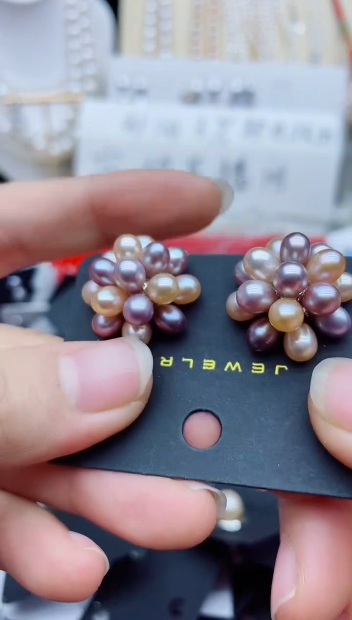 未镶嵌耳饰淡水珍珠耳钉多样性发其一