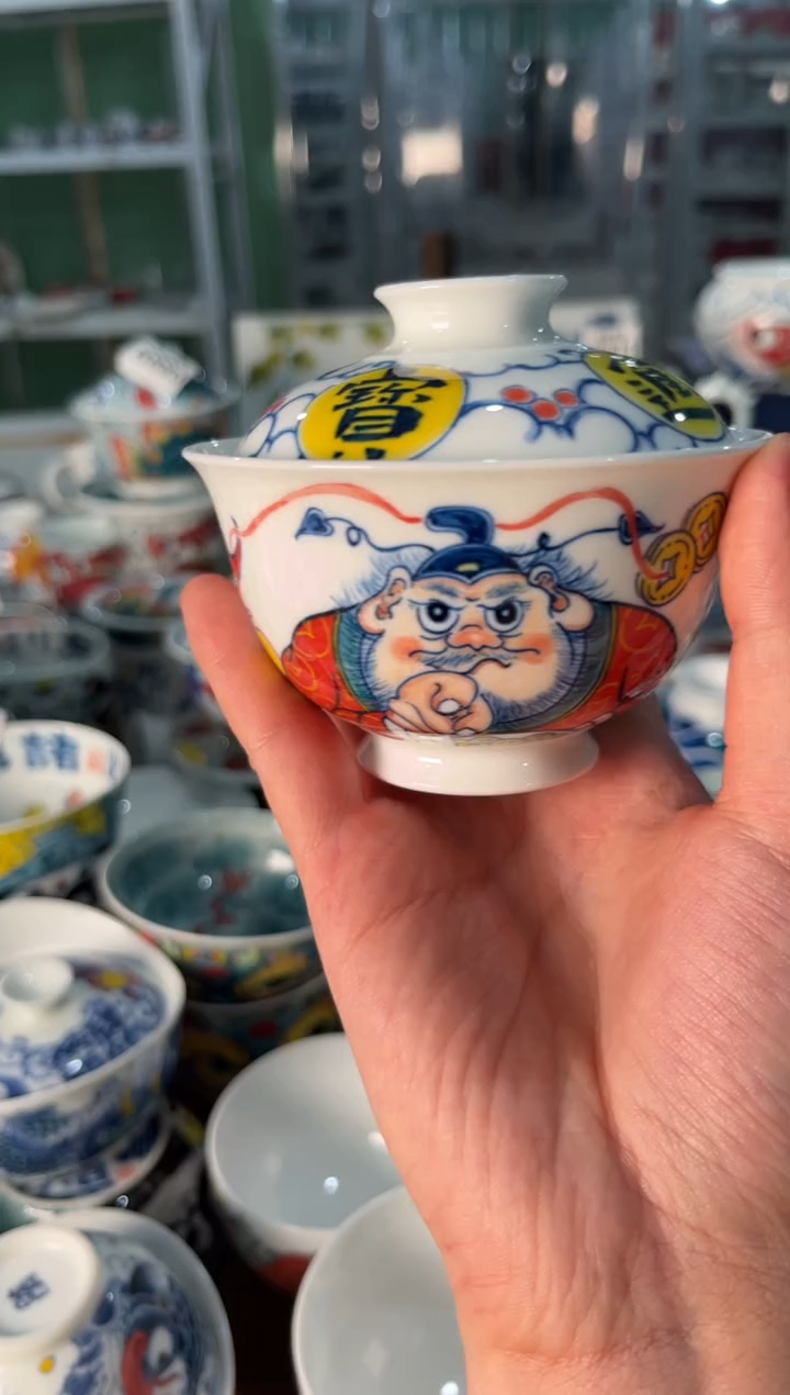 瓷片陶昨明盖碗（福利价格）老师高货