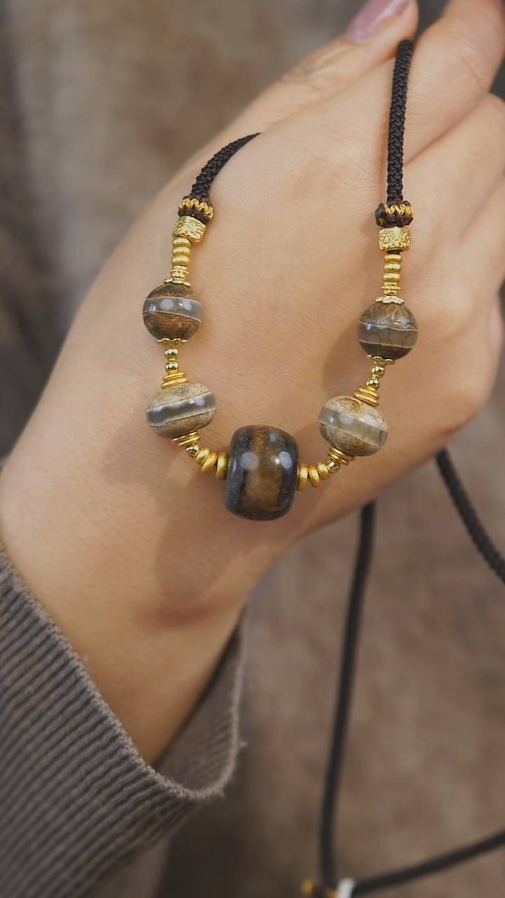 【闪购商品】玛瑙/玉髓项链未镶嵌多样性发其一