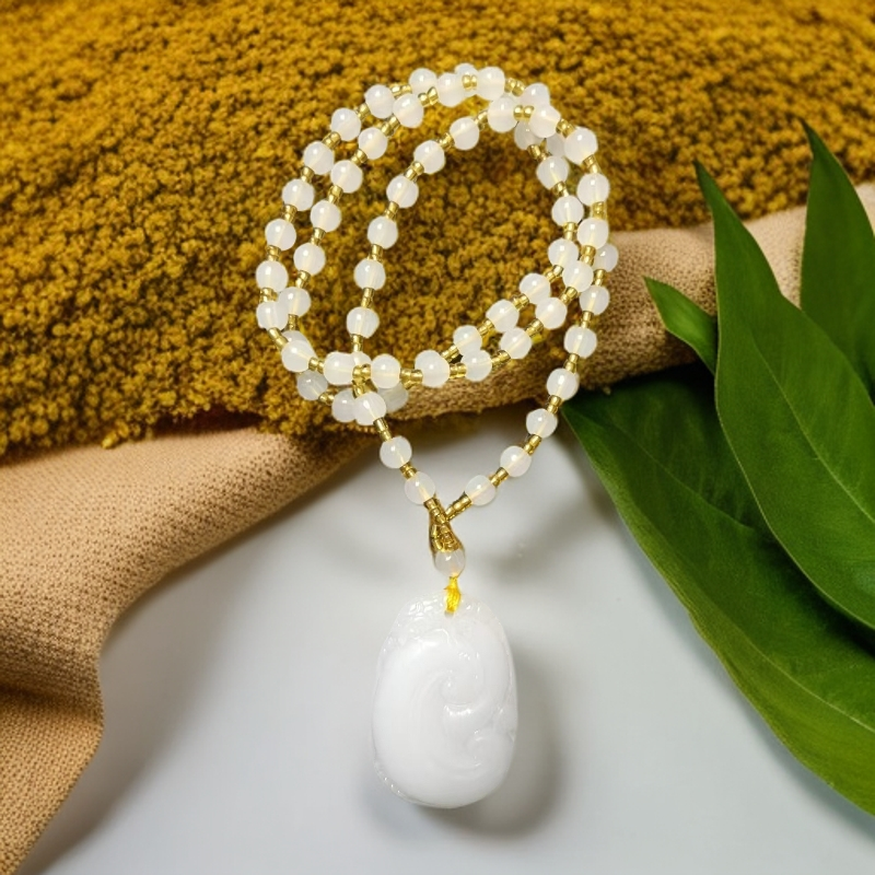 琳琳「珍藏精品」白云母吊坠A8