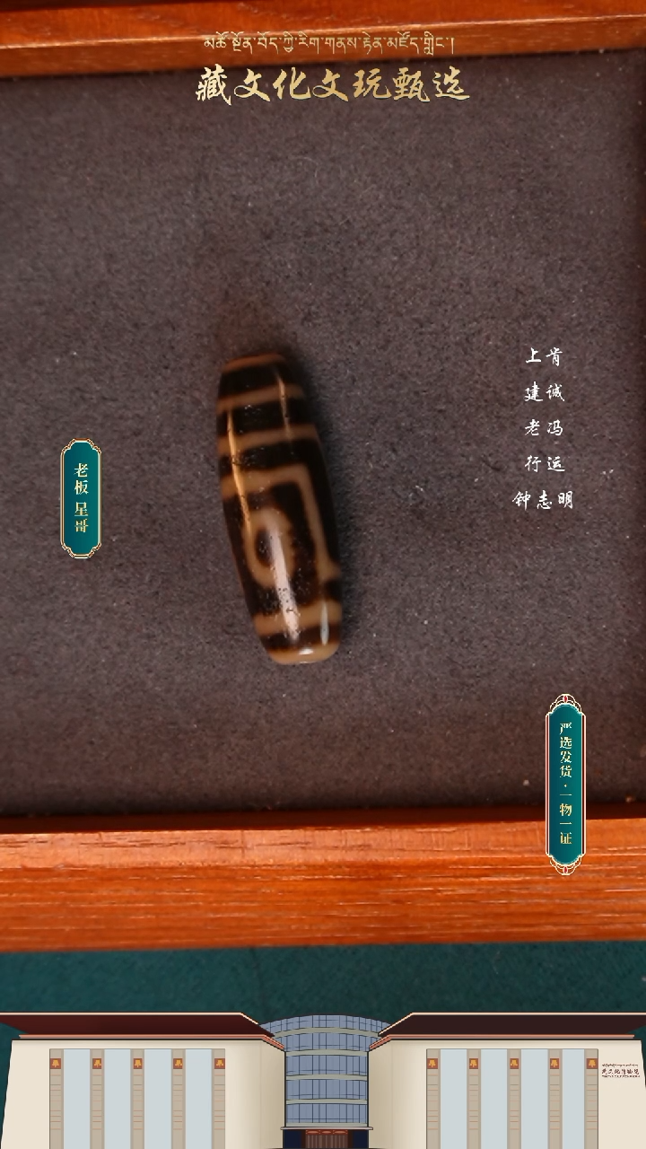 【闪购商品】玛瑙/玉髓颈饰未镶嵌老冯黑金地门二眼珠珠32.8*11.6