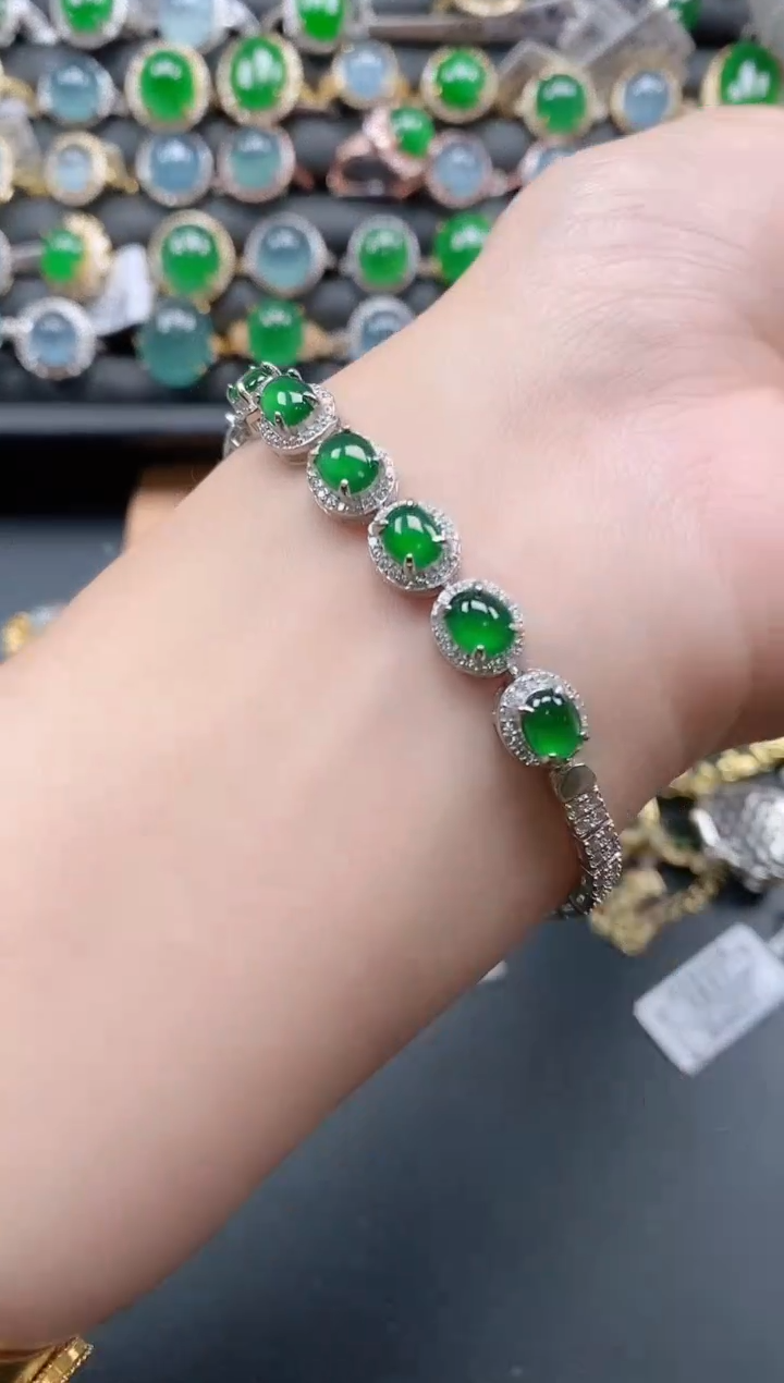 银S925镶嵌戒指翡翠1111