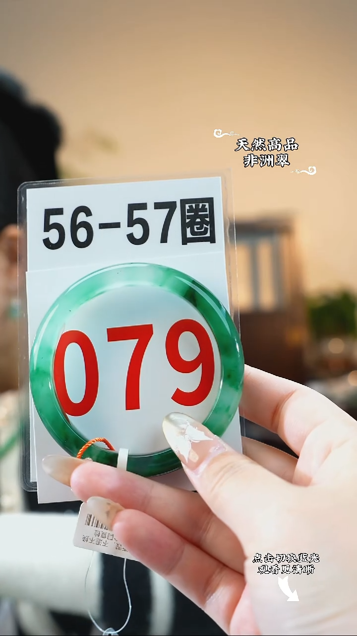 未镶嵌手镯石英质玉（非洲翠）56