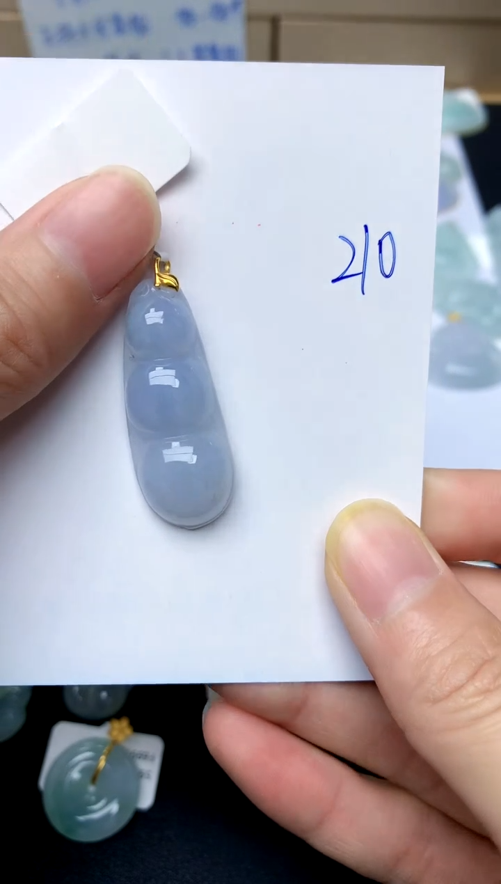 【闪购商品】翡翠颈饰18K金镶嵌210天然A货翡翠