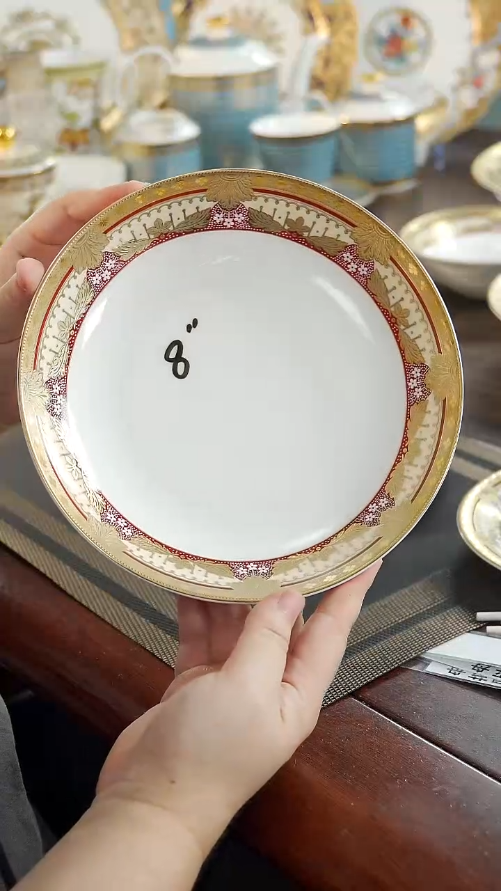 瓷片8英寸深菜盘  福利价