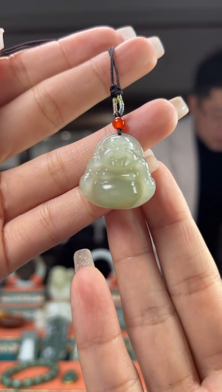 【闪购商品】和田玉颈饰未镶嵌佩佩25mm左右