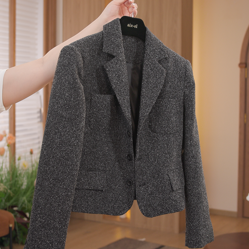 【黑松露可可】·优雅气质外套小香风修身百搭时尚