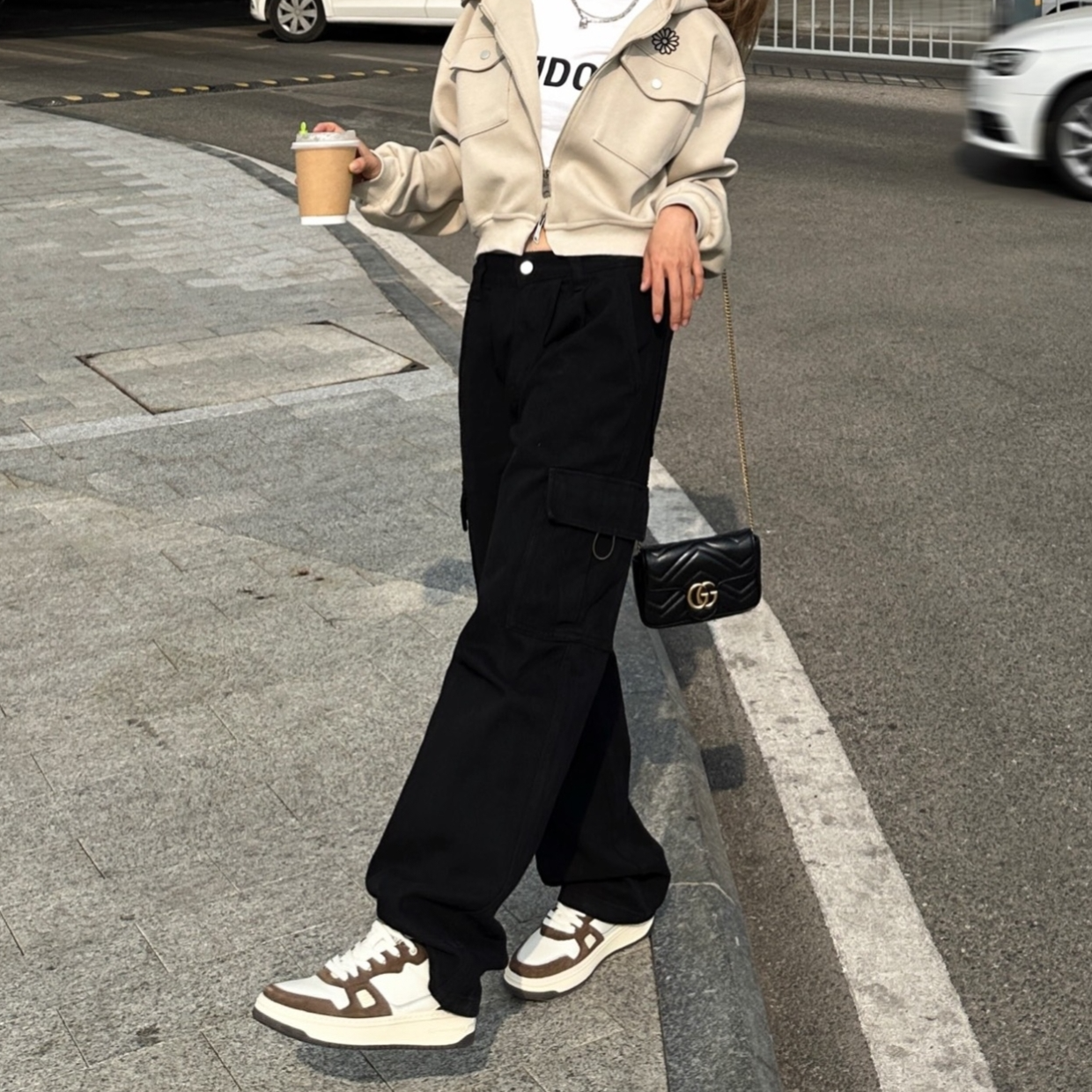 轻奢真皮包包马蒙小香风菱格链条包时尚高级感单肩斜挎包