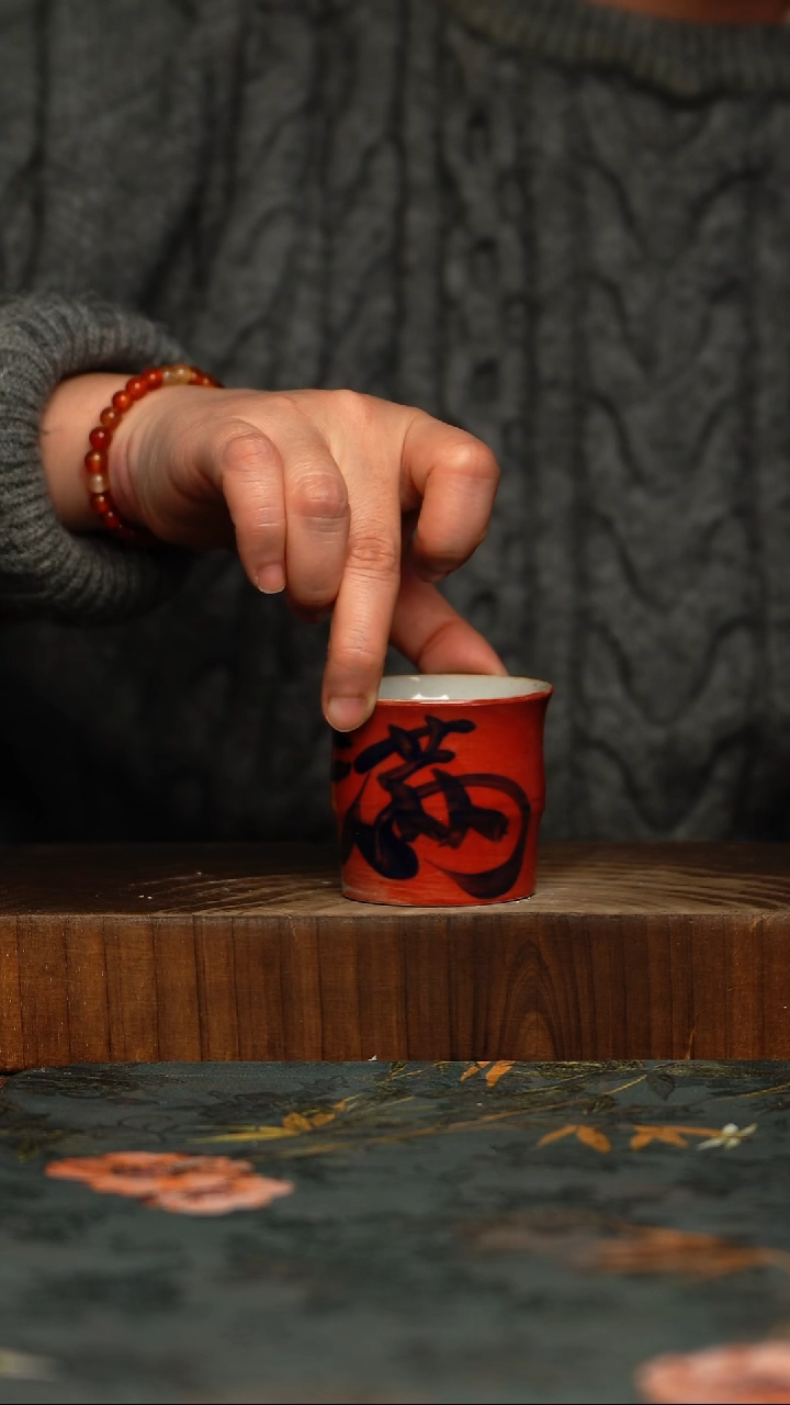 瓷片釉下彩手工手绘同款