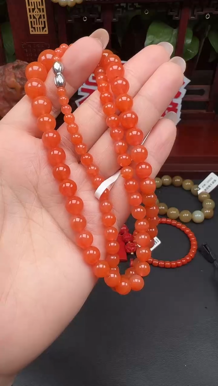 颈饰未镶嵌南红玛瑙项链N004多样性发其一