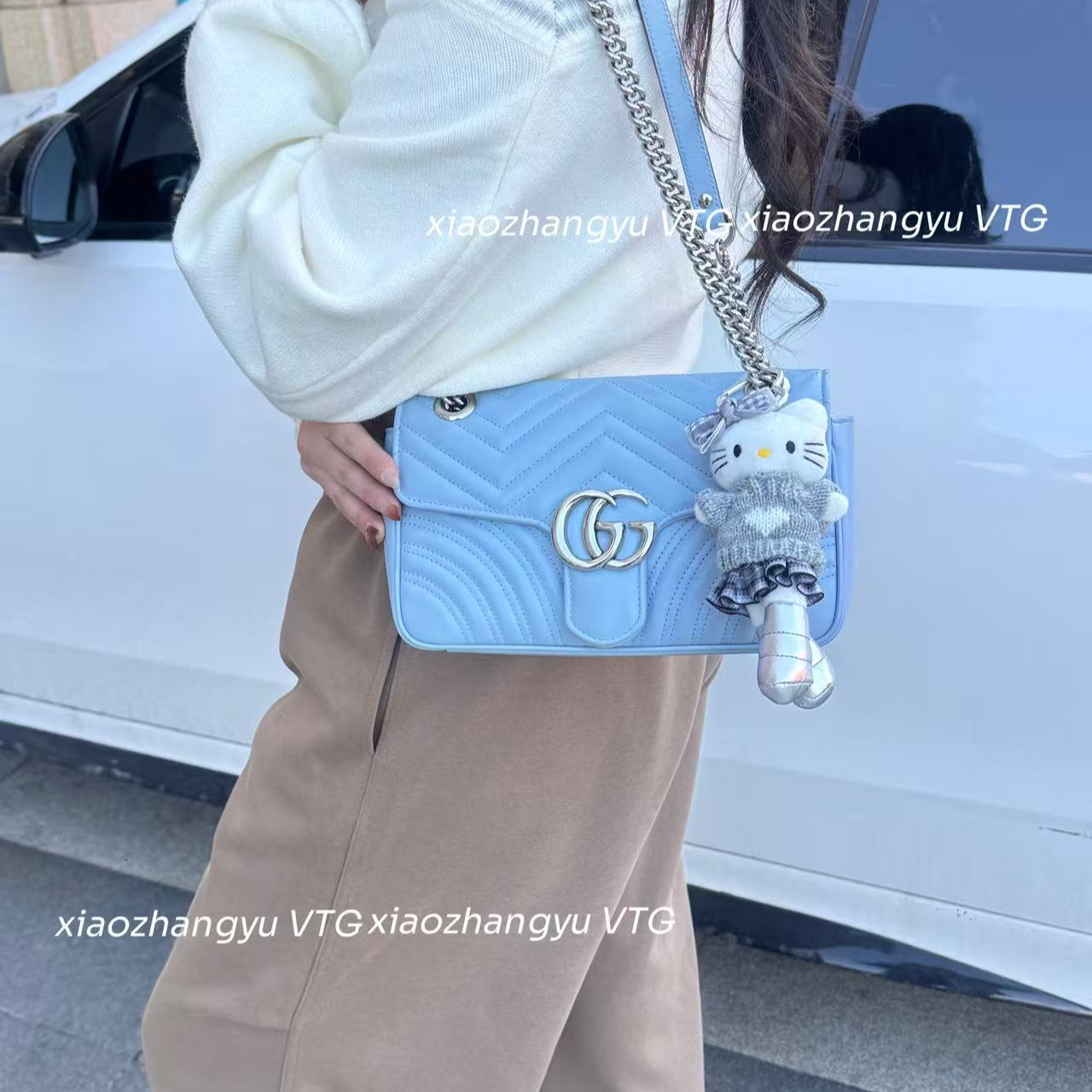 99新 GUCCI/古驰 马蒙海盐蓝26/98新99新全套/