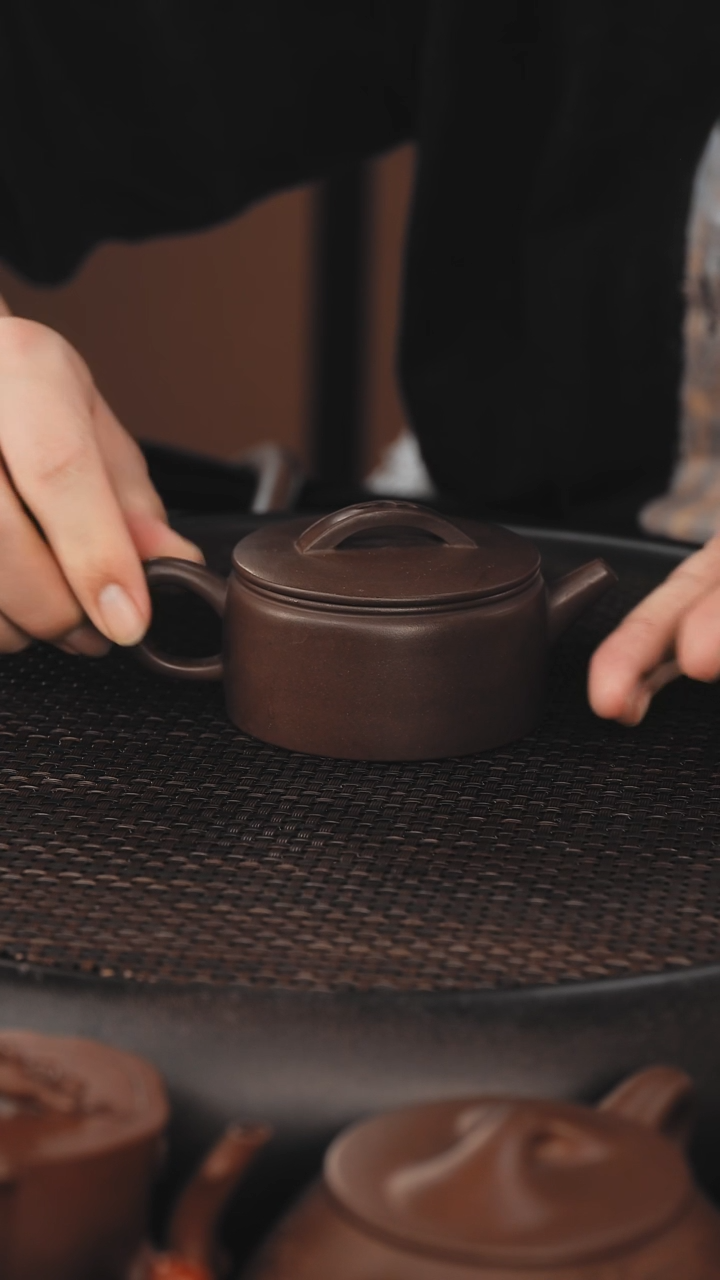 茶壶紫砂汉瓦 紫泥