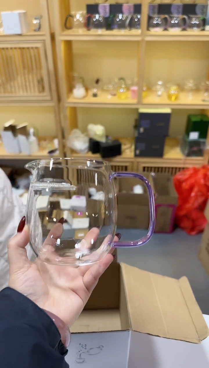 【闪购商品】紫色煮茶器高硼硅