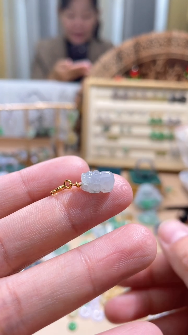 【闪购商品】翡翠颈饰未镶嵌貔貅