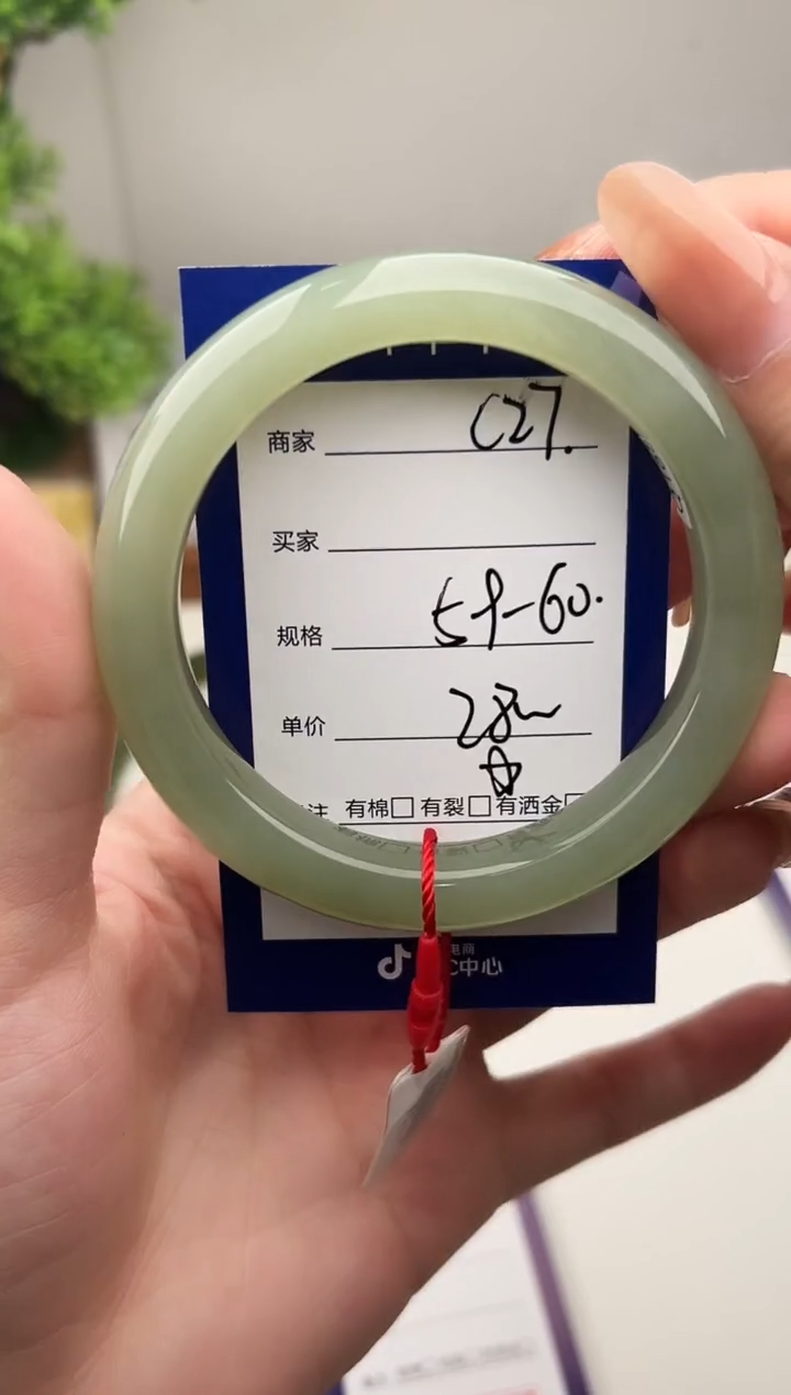 未镶嵌手镯和田玉微色差C27
