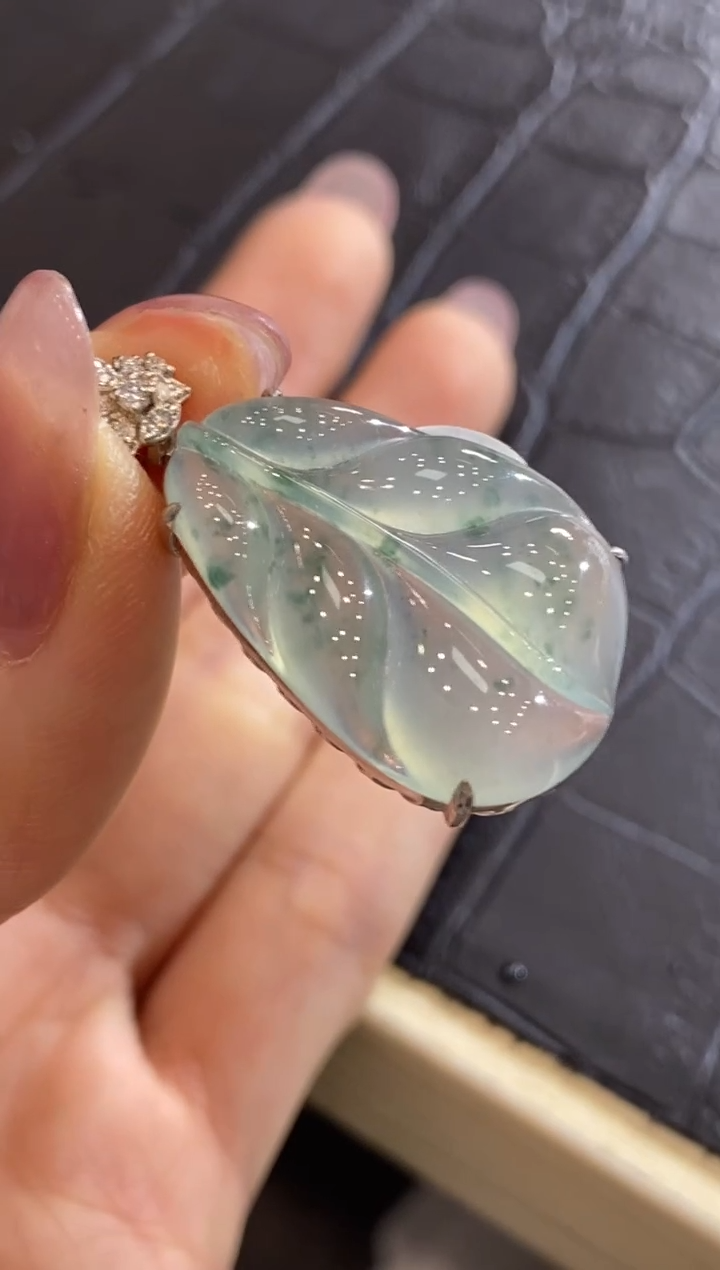 【闪购商品】翡翠颈饰18K金镶嵌收到货48小时鉴赏期（超时不退不换）