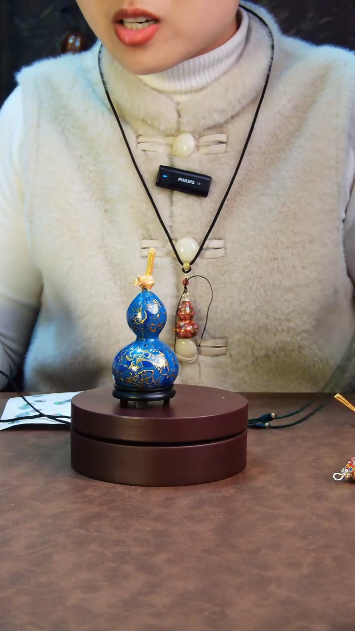 【闪购商品】171直播一物一图大漆酒葫芦送底座送挂绳