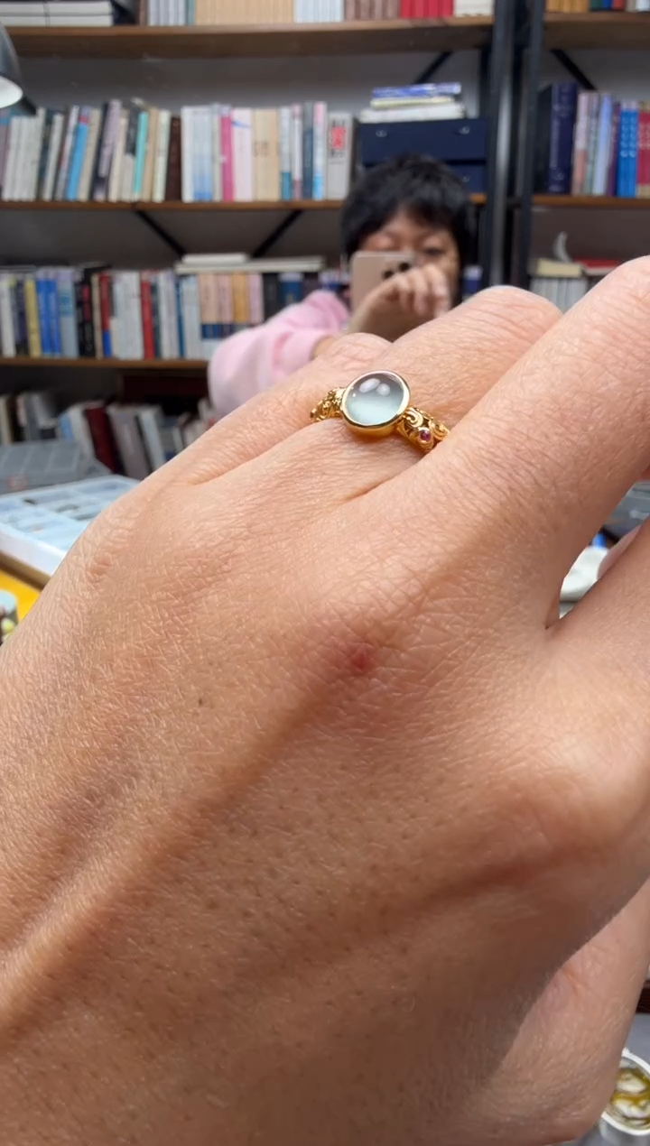 颈饰未镶嵌翡翠Q戒指12