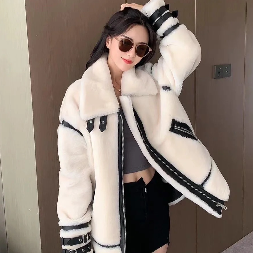 未使用 MOOSE KNUCKLES/慕斯纳可兹 250991/XL/翻领短绒搭扣外套