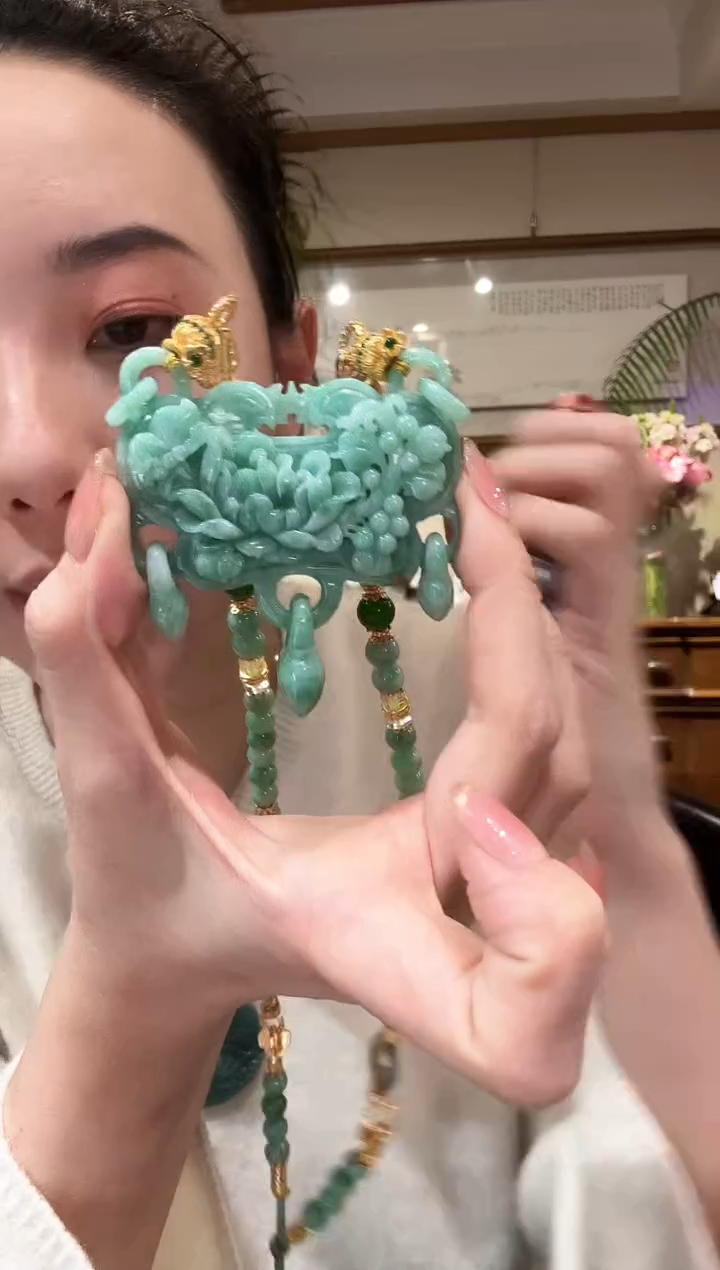 【闪购商品】翡翠颈饰未镶嵌国风