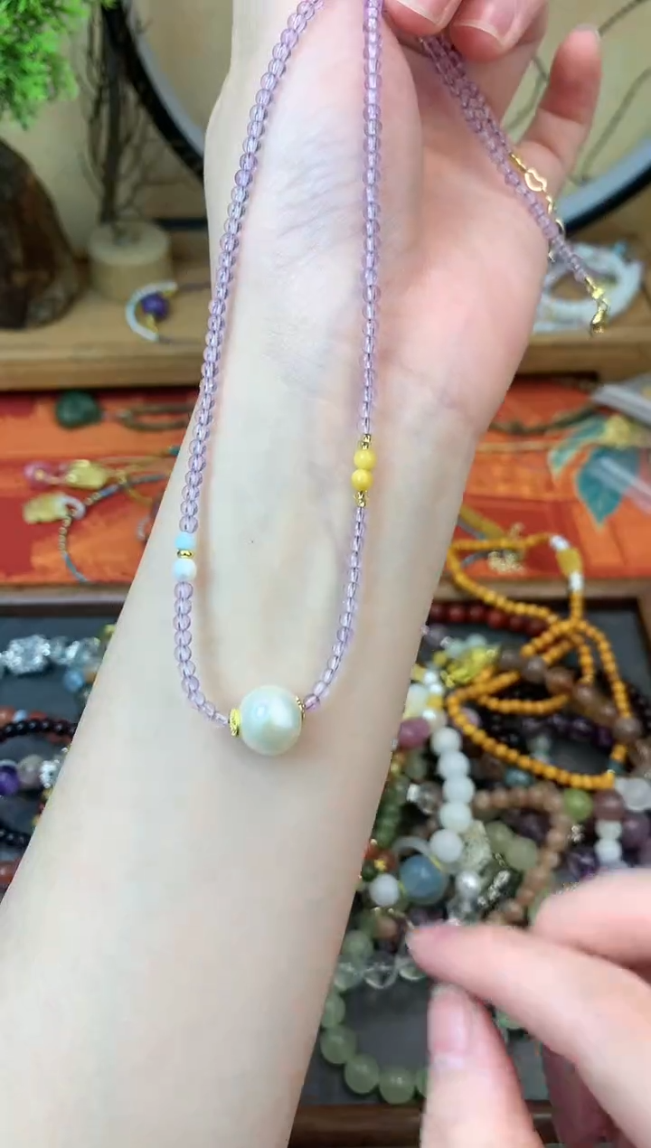 【闪购商品】紫晶颈饰未镶嵌163手串