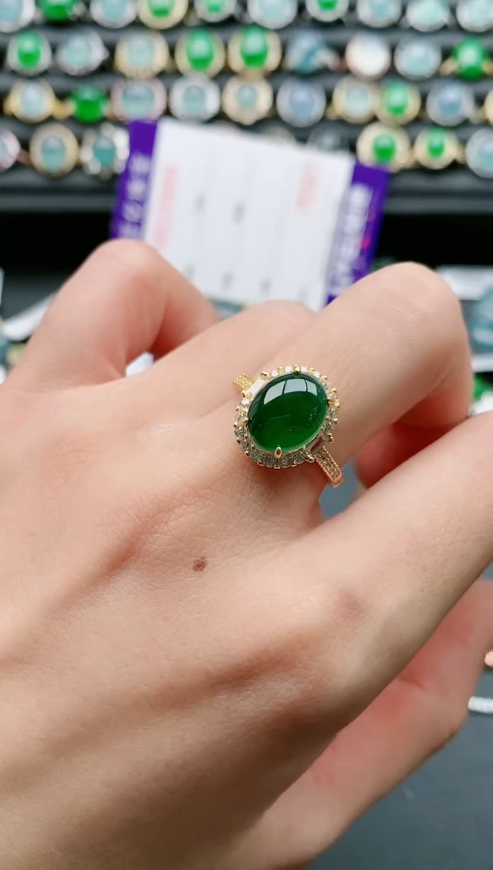 【闪购商品】翡翠戒指银S925镶嵌11111111