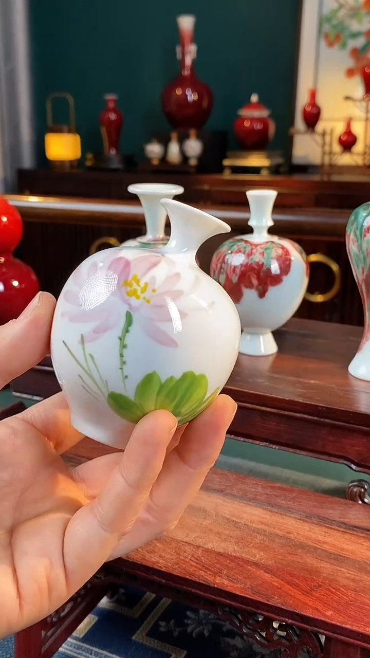 【闪购商品】摆件 纯手工手绘高白泥瓷 