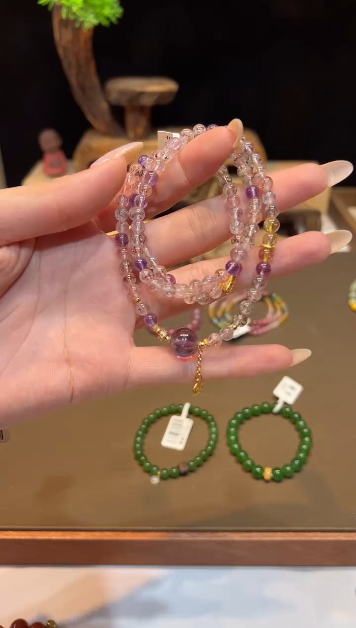 未镶嵌手链水晶手饰@@F5753