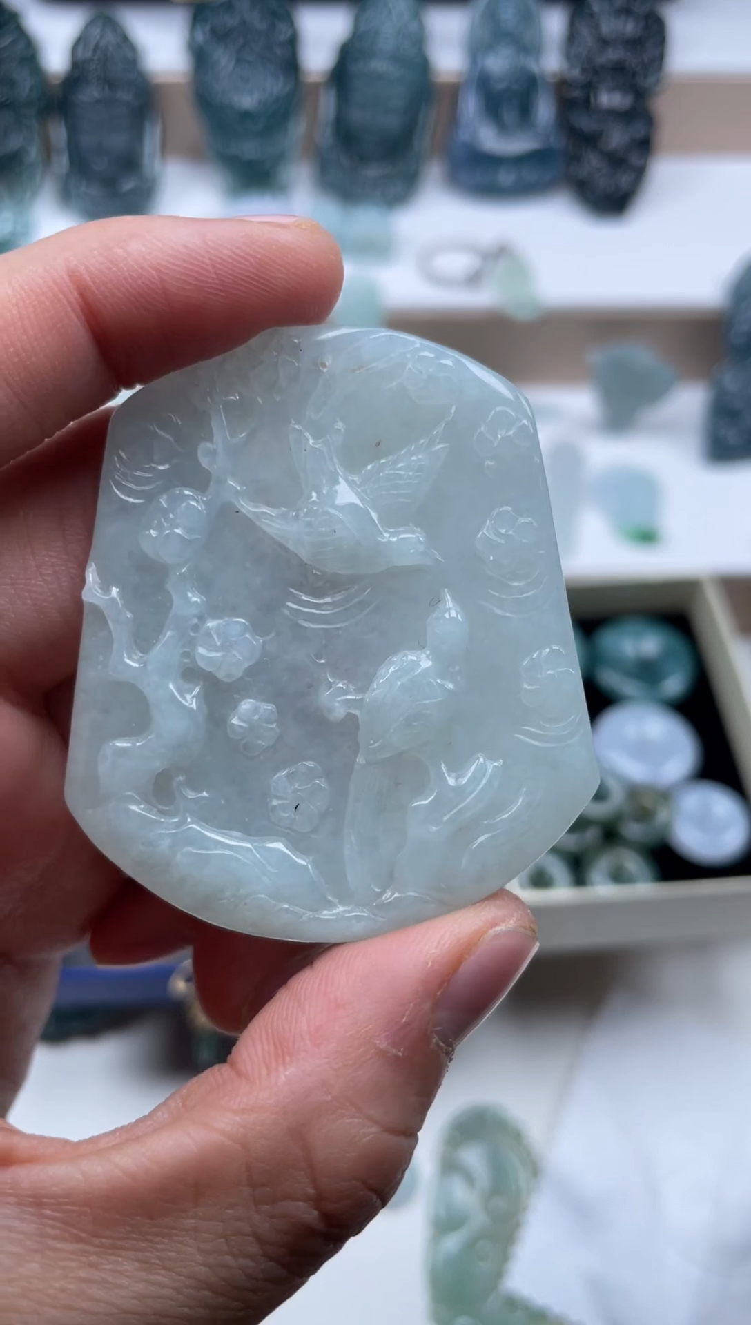 颈饰未镶嵌翡翠天然翡翠A货