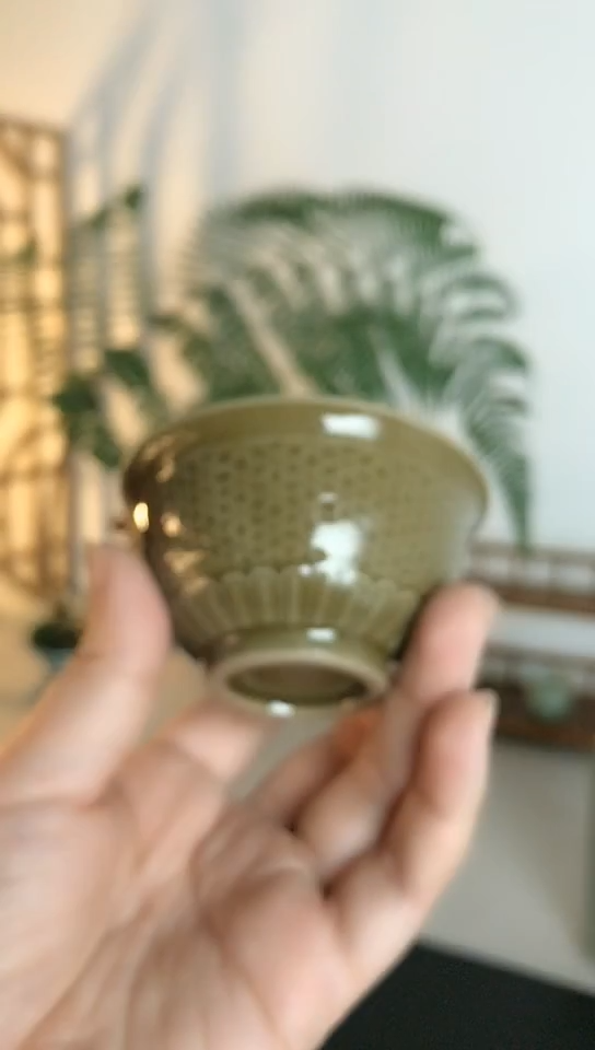 龙泉青瓷茶杯茶器摆件花器4