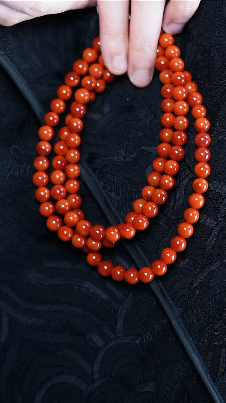 【闪购商品】南红玛瑙手串未镶嵌柿子@@SCSZ多-7.5mJ手工