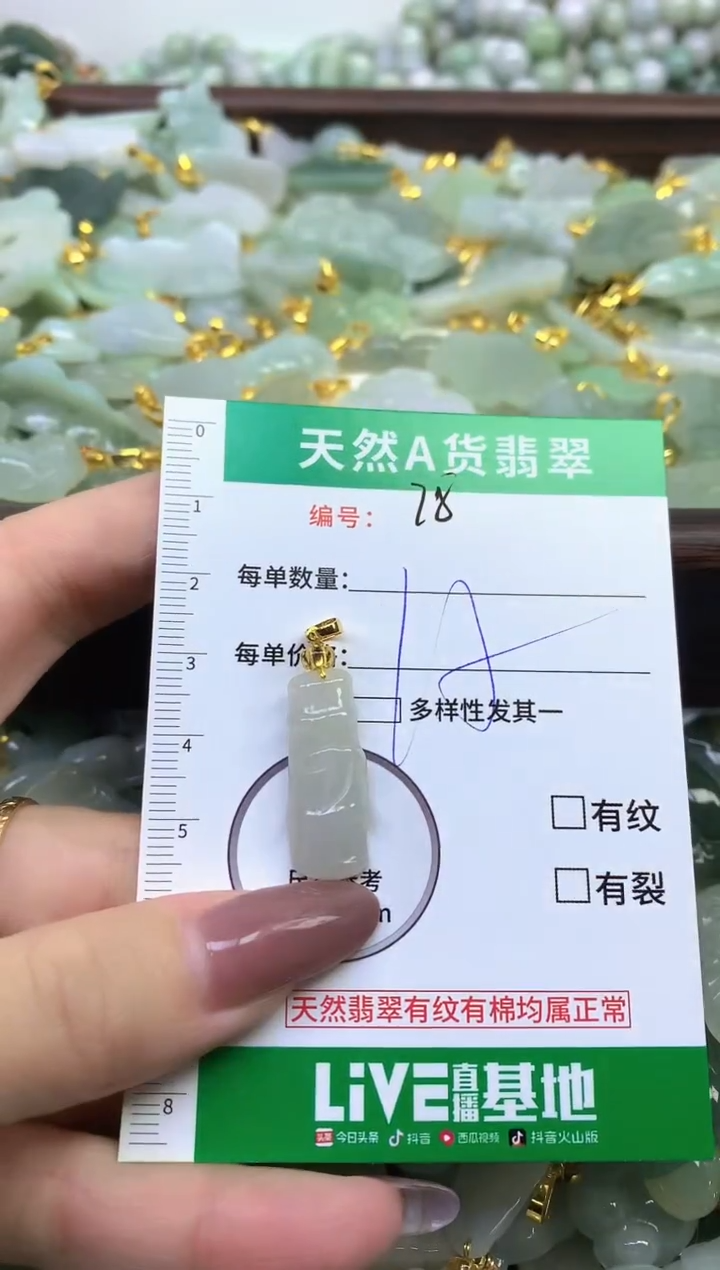 颈饰未镶嵌翡翠纯天然缅甸A货翡翠