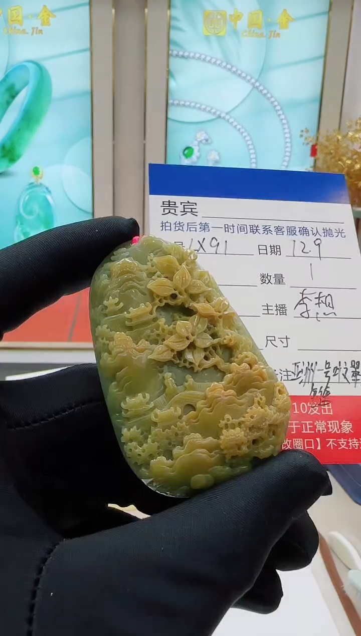 未镶嵌定制翡翠LX91翡翠吊坠赠珠链-多样性发其一