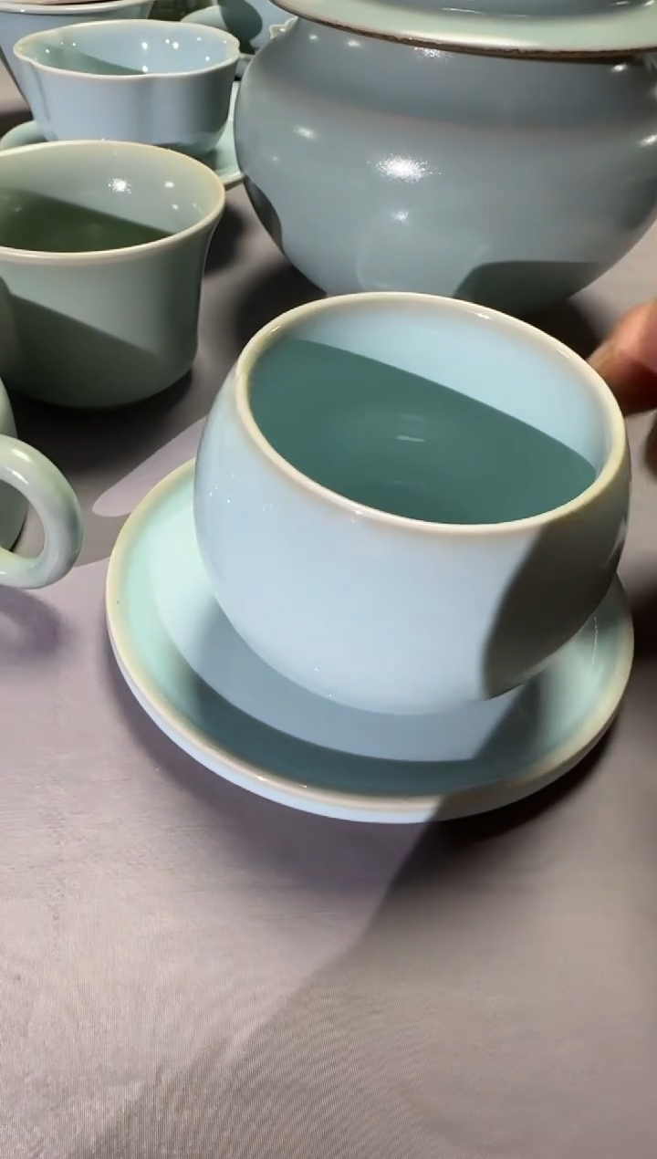 汝瓷平顶山汝瓷产品   龙蛋杯