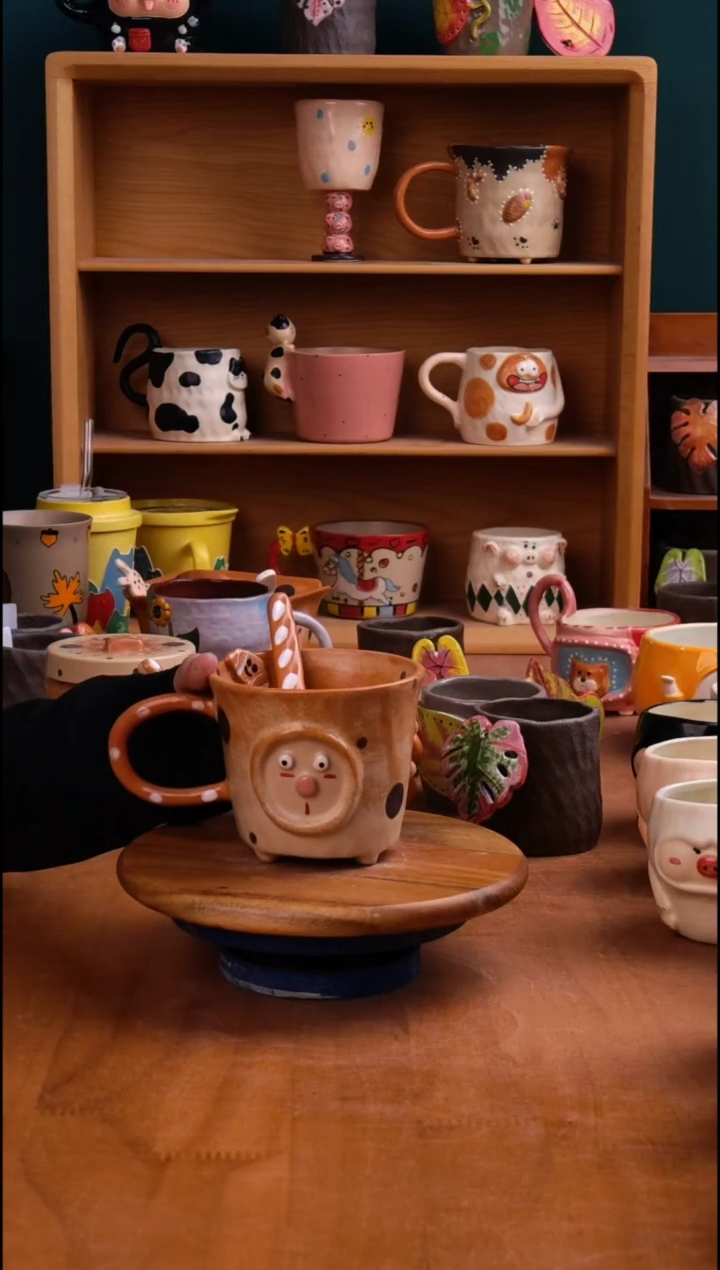 摆件陶景德镇原创手工陶瓷