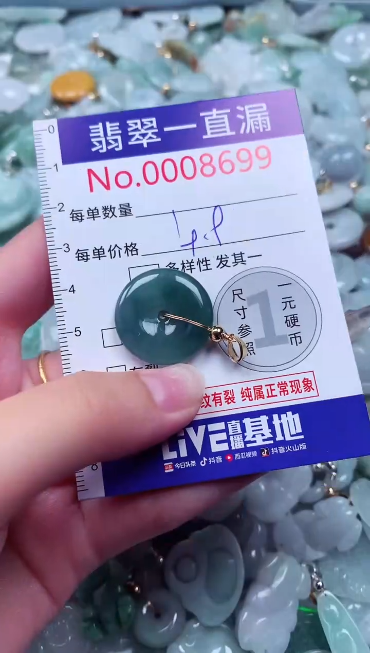 吊坠(不含链)未镶嵌翡翠8699