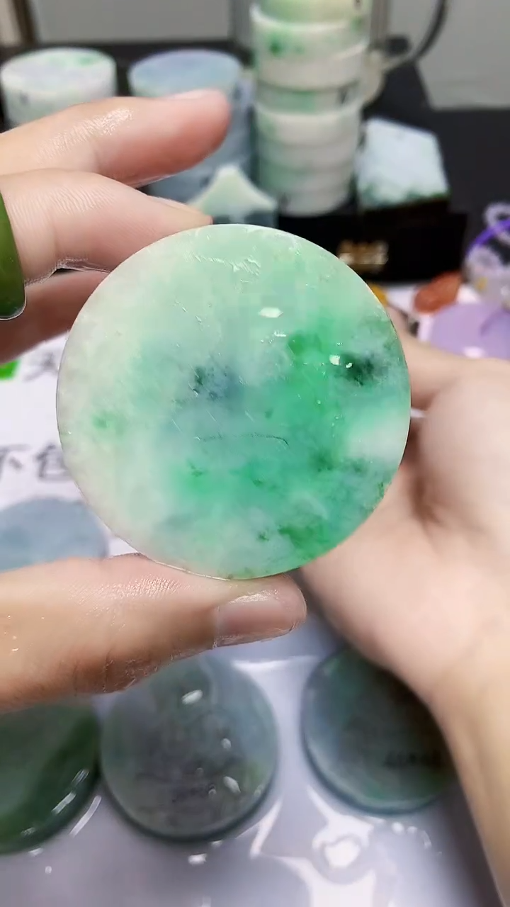 翡翠裸石缅甸天然翡翠A货845