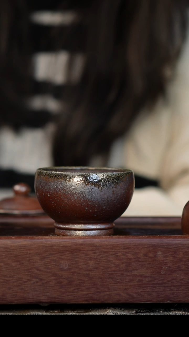 茶壶紫砂东*骏柴烧紫砂紫泥杯