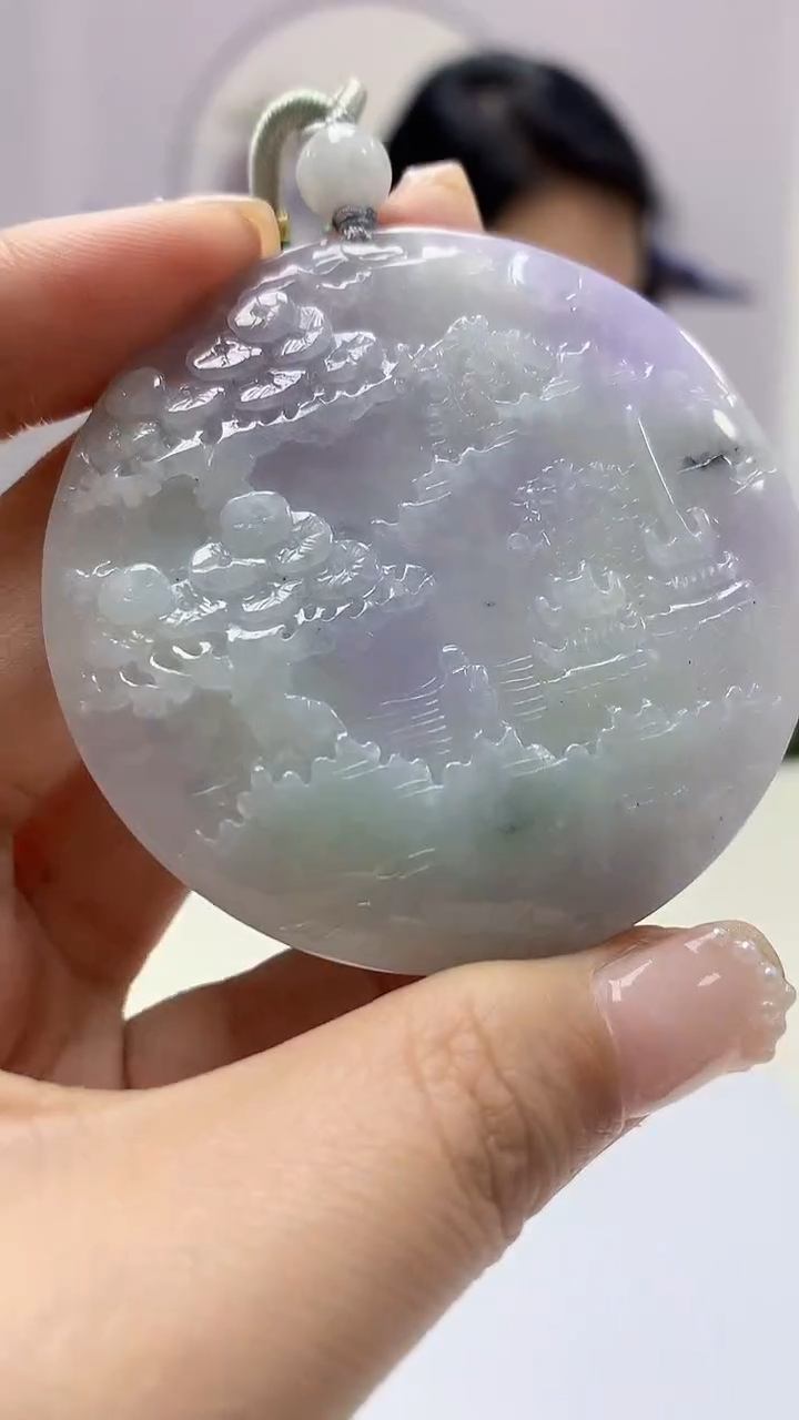 【闪购商品】定制翡翠未镶嵌3123ms-毛货挂件53