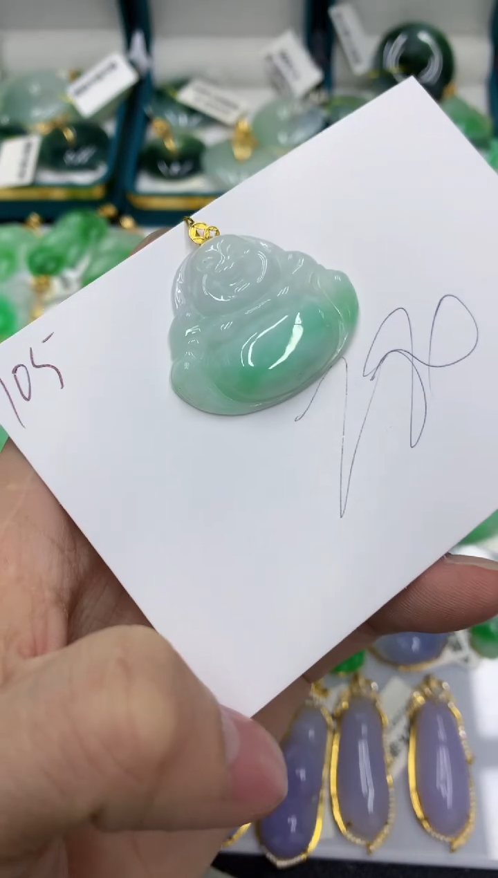 【闪购商品】翡翠颈饰18K金镶嵌号链接