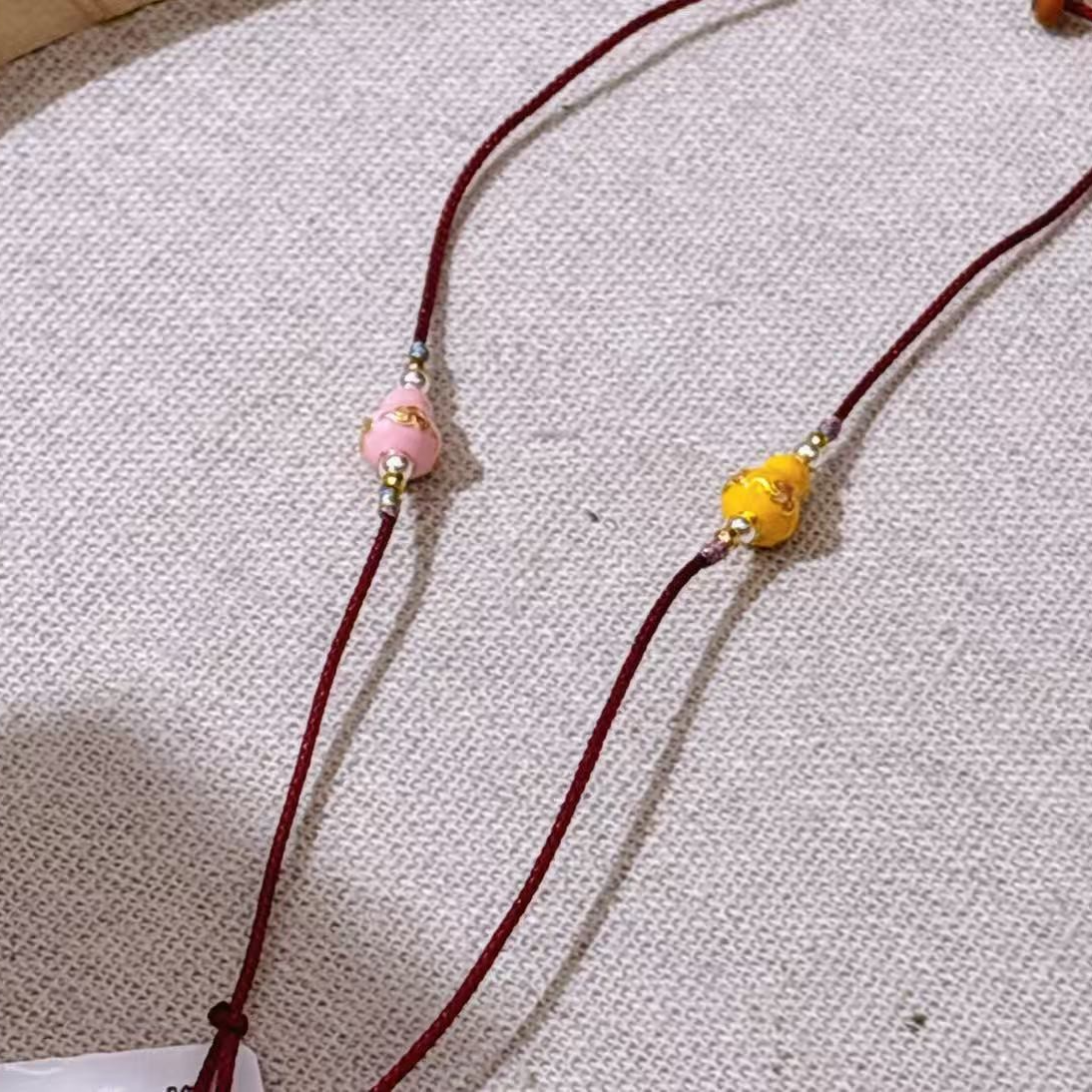 925银手链 S925银祥云葫芦红绳手链