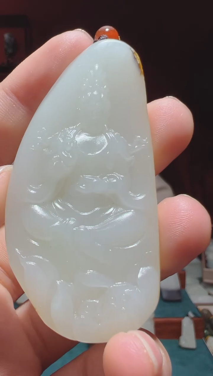 【闪购商品】和田玉吊坠(不含链)未镶嵌1