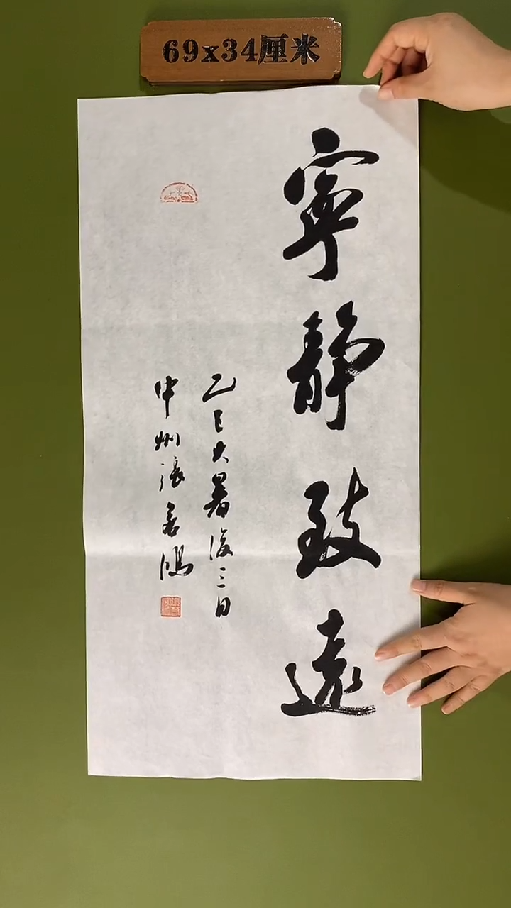 书法书法 张若鸿 尺寸69cm*34cm