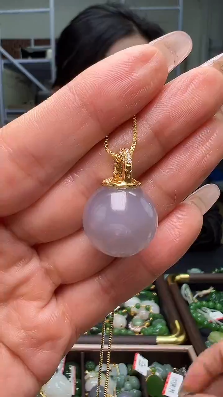 颈饰银S925镶嵌和田玉(多样性发货.发其一）11.15.77