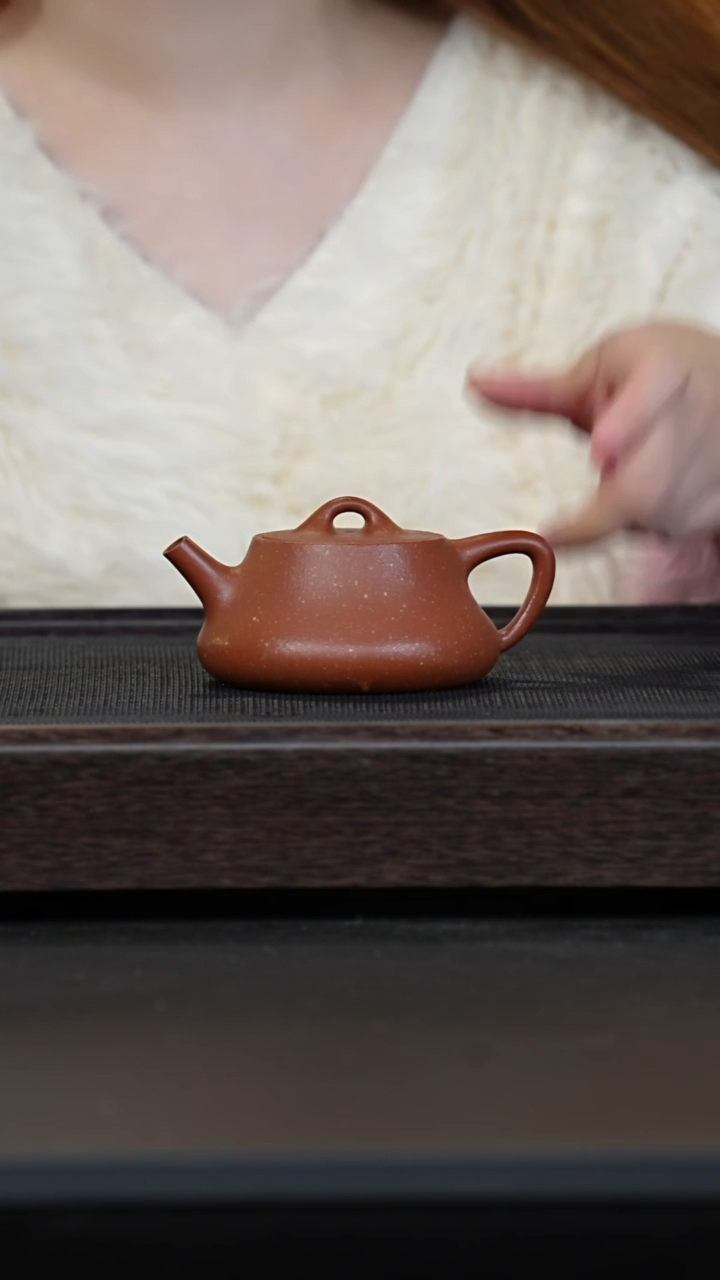 【闪购商品】紫砂茶壶手磨红降坡础瓢
