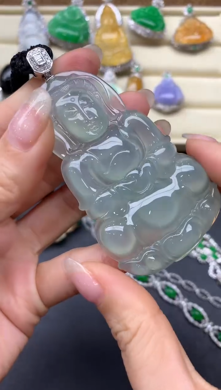 【闪购商品】翡翠颈饰18K金镶嵌518-中国好珍宝